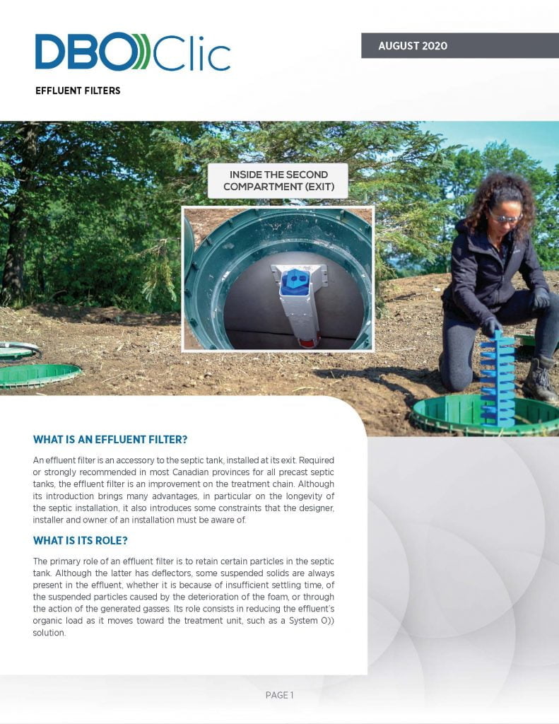 DBO))Clic – Effluent Filters 2