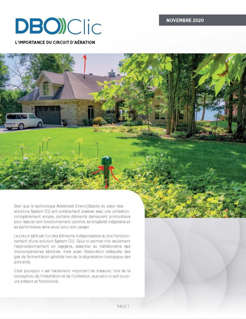 Le circuit d'aération - DBO))Clic 2