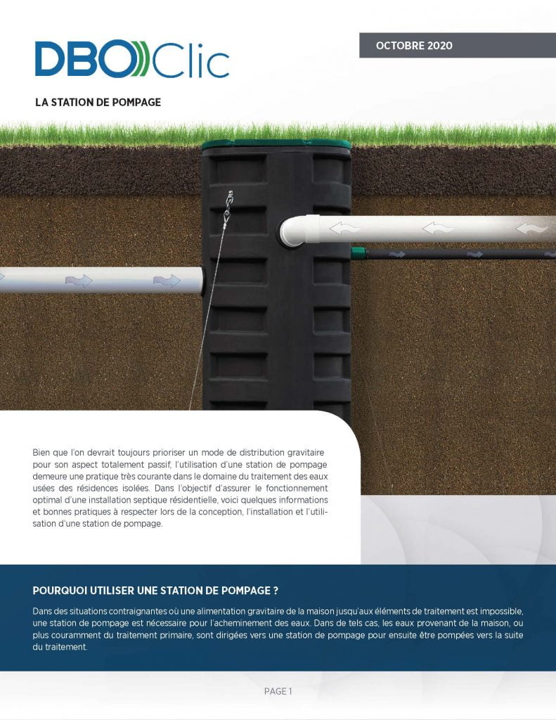 La station de pompage - DBO))Clic 4