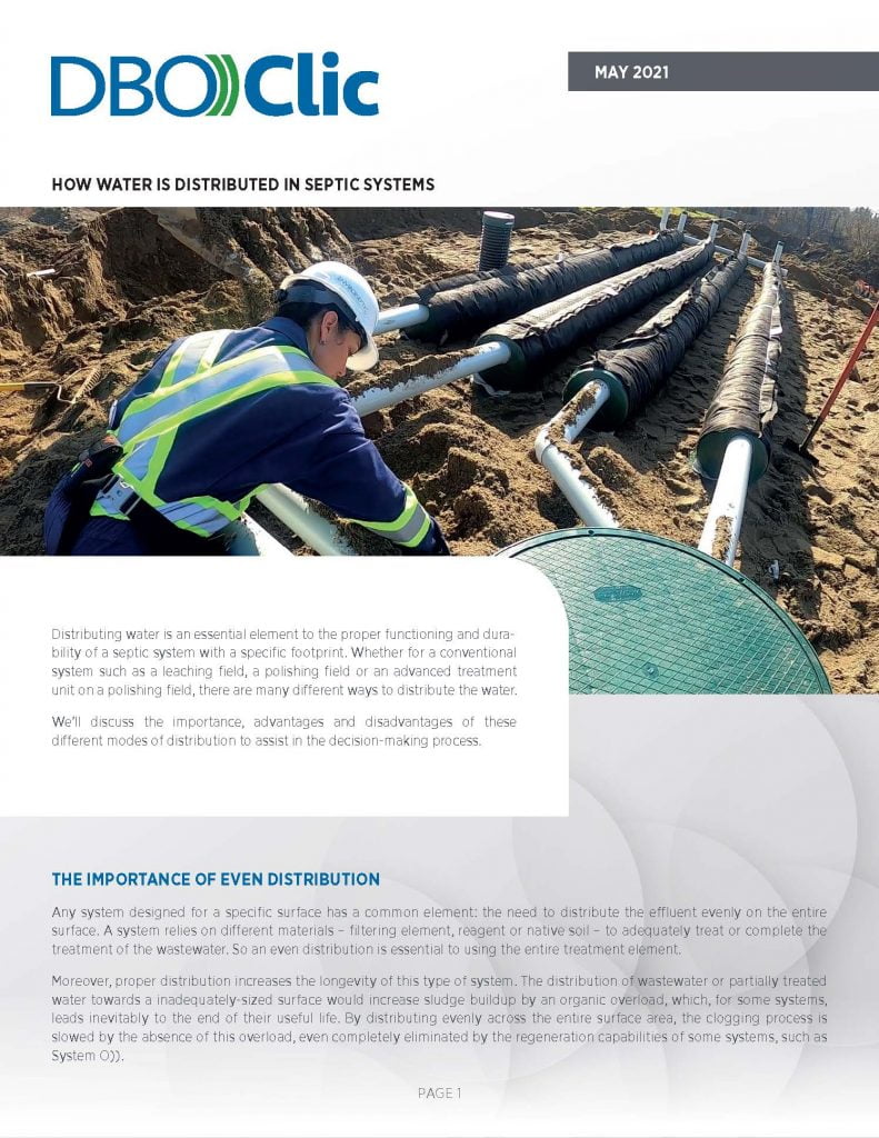 DBO))Clic – How Water is Distributed in Septic Systems 1
