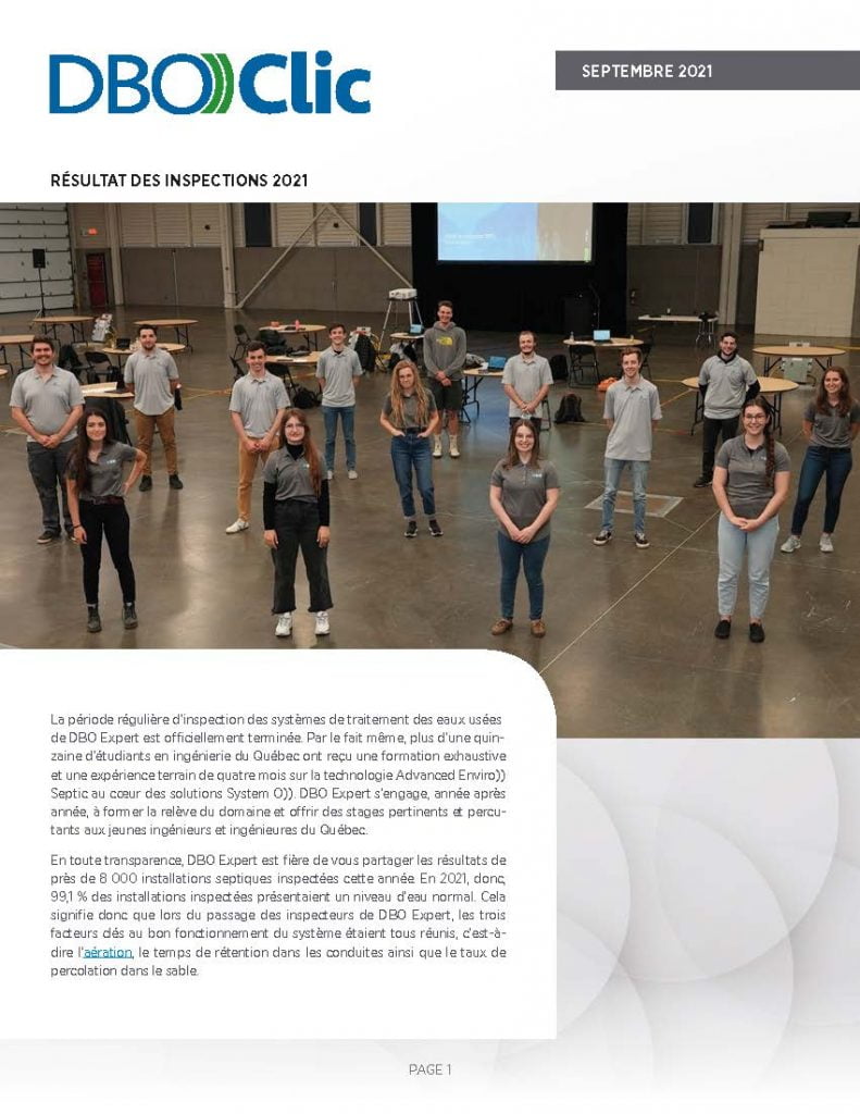 Résultat des inspections 2021 - DBO))Clic 2