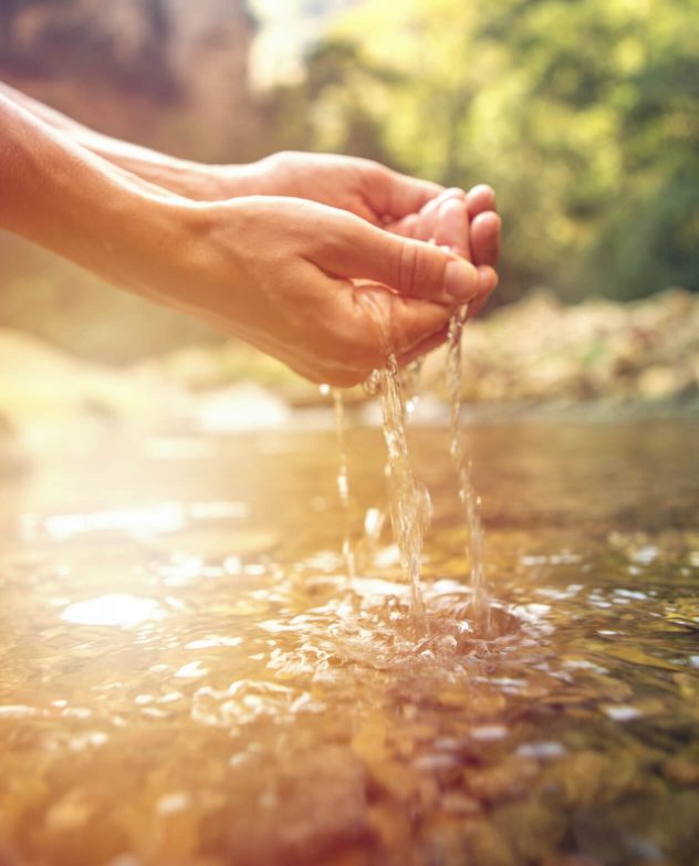 natural wastewater treatment clear water